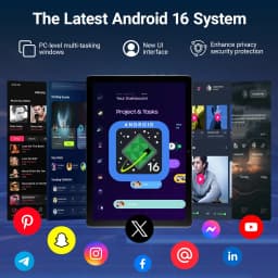 10.1 Inch Laptop‑Style Tablet PC Tablet Android 16 20GB(3+17 Virtual) RAM 64GB ROM A333 5‑Core HD LCD 5000mAh 2 Optional Packages Complete Set With Keyboard Mouse Stylus Earphone Storage Bag Option