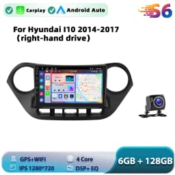 Podofo Android Car Radio For Hyundai I10 2014-2017 Carplay Android Auto Multimedia Player GPS Navigation RDS Head Unit