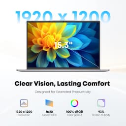 HYPERSTRIX Laptop Computer, 15.3" FHD IPS 100% SRGB, Intel Core I5 (Up to 3.6GHz), 24GB RAM 512GB SSD, Silver – Business & Student Notebook PC