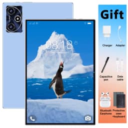 2026 New Tablet Android 13 12000mAh Large Battery 16MP+32MP Camera 10 Core 5G WiFi Portable 16GB RAM 1TB ROM For Ebook Reading