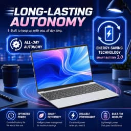 15.6" Laptop Computer Intel N3710 Quad Core Processor 12GB RAM 256GB SSD Notebook Windows 10 Pro PC FHD 1080P IPS Display WiFi 2.4G/5G Bluetooth 5.2 Slim Lightweight Laptop for Student Business Office Home Use Multilingual system DE FR IT ES