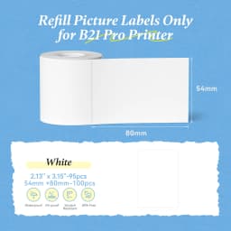 Niimbot Red & Black Dual Color Thermal Label Paper for B21 Pro Printer 300dpi Photo Paper With Adhesive Backing Card Stickers