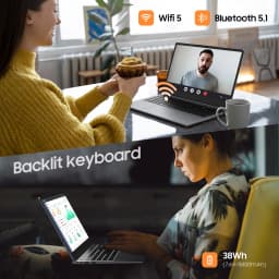 HYPERSTRIX 2 in 1 Touchscreen 15.6 inch Laptop Ryzen R3-3200U (up to 3.5GHz) Notebook PC 16GB RAM 512GB SSD 360° Rotation FHD IPS Laptop Backlit Keyboard TypeC RJ45 WIFI 5 HDMI