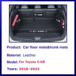 Car Trunk Mats For Toyota C-HR CHR IZOA AX10 AX50 2016-2022 Anti-dirty Cover Storage Pad Cargo Liner Carpet Rug Auto Accessories
