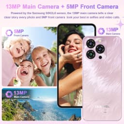 OUKITEL C3 Android 14 Cell Phone Unlocked-5000mAh Battery, 6.52'' Waterdrop Screen-16GB RAM+64GB/TF 1TB ROM Smartphone