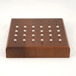 Black Walnut Solid Wood Display Stand for 16G 14G Piercing Jewelry Modern Display Holder with 36 Holes