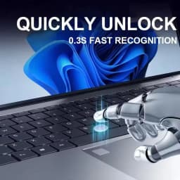 15.6'FUCHU Fingerprint Unlock Notebook Windows 11 Pro Laptops Intel Core I3 6006U 16GB RAM 1TB SSD Laptops Office Computer PC