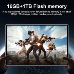 Android 13 Portable Tablet 10 Core 20000mAh Battery 16GB RAM 1TB Storage 16MP+32MP Dual Camera 5G WiFi Suitable for Student DailyAndroid 13 Portable Tablet 10 Core 12000mAh Battery 16GB RAM 1TB Storage 16MP+32MP Dual Camera 5G WiFi  Entertainment and Gift