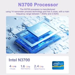Ultra-Slim Laptop 15.6 Inch Lightweight Portable Intel N3700 16GB RAM 2TB M.2 SSD For Business, Study & Home Entertainment