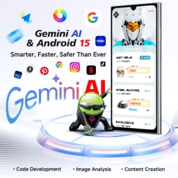 OUKITEL C61 GT Cell Phone Unlocked 6.88" Display Smartphone,5150mAh Battery Phone,  16GB+128GB/TF 1TB, 13MP Camera, 4G