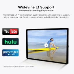 Global Version Doogee U11 Pro Android 16 Tablet 30Gb(6+24) 256Gb 11" Hd 90Hz Display 8580Mah Battery Unisoc T7200 Widevine L1