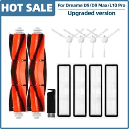 Fit For Dreame D9 / D9 Max / L10 Pro / Trouver LDS Finder RLS3 Parts Roller Side Brush Hepa Filter Mop Cloth Dusbin Water Tank