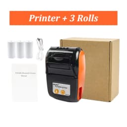PT210 Mini Receipt Printer 58mm Portable Thermal Ticket Printer Android IOS Windows Wireless Bluetooth List Bill Maker With Plug