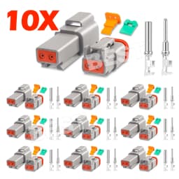 5-10Set Deutsch DT 2Way Pin Male/Female Kit Electrical Connector Plug Waterproof