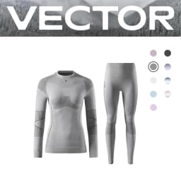 VECTOR Men Women Ski Thermal Underwear Sets Quick Dry Functional Compression Tracksuit Tight Snowboarding Tops and Pants Adult
