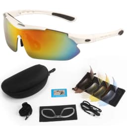 New 5 Lens Set Polarized Tactical Goggles Men Outdoor Sports Windproof Dustproof Climbing Glasses Safety Protective Glasses