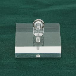 Clear Polished Acrylic Square Rectangle Nose Ring Clicker Hoop Earring Piercing Jewelry Display Holder Stands