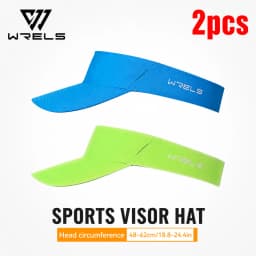 WRELS 1/2/3pcs Summer Sun Protection Empty Top Hat Breathable Sweat Absorbing Sun Visor Caps Outdoor Sport Running Tennis Caps