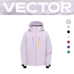VECTOR Men and Women Cotton Contrast Skiing Top Waterproof and Durable Warm Snowboard Ski Double Board Single Board Outdoors