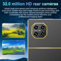 16MP+32MP Dual Camera Tablet Android 13 16GB RAM 1TB ROM 20000mAh Battery 5G WiFi Portable Device for Media Browsing Student Learning Everyday Use Nice Present