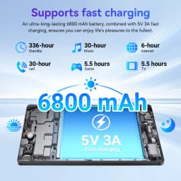 10.1 Inch Tablet PC G13L Octa‑Core A733 Android 16 36GB(6+30GB) RAM 128GB ROM 1280*800 HD 6800mAh WiFi6 With Keyboard Mouse Stylus Earphone Case US Local Warehouse