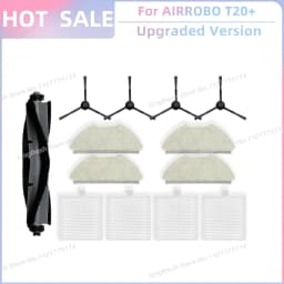 Fit For AIRROBO T20+ / T25+ / T30+ / L40+ / L50+ / L60+ / FIXR T20 Parts Main Roller Side Brush Filter Mop Cloth Pad Dust Bag