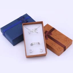 32Pcs Paper Gift Boxes for Jewelry Packaging 5*8*2.5cm Ring Earrings Necklace Holder Display New Year Wedding Favors Gift Pouch