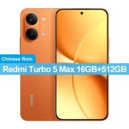 China Version Redmi Turbo 5 Max 512GB/256GB 50MP+20MP Camera 6.83 inch AMOLED Screen Dimensity 9500s 9000mAh Battery 100W