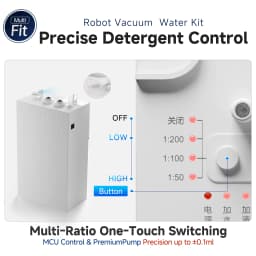 For Roborock Q Revo Max Edge QV35 S5V Q Revo Curv 2 Robot Vacuum Water Change Kit Auto Water Refill and Drain Water Hookup Kit