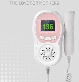 CONTEC10C/CL Water Proof Free Battery Doppler Fetal Pregnant Women Heartbeat Baby Portable Ultrasound Stethoscope No Radiation