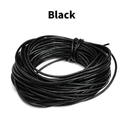 WUTA 5 Meters 100% Genuine Leather Cord Round Rope 1.5-6mm Leather Strap Strings Woven Rope Jewelry Necklace Bracelet Lace