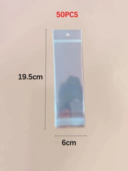 Keychain Necklace Paper Display Holder Keyring Organizers Cards Transparent Self-Sealing Bags for Making Packaging Findings