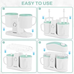 Sumetas Ice Cream Maker & Popsicle Maker Dual-Cup Design DIY Flavors Add Fruits, Powdered Sugar, and Other Mix-Ins Simple Prep