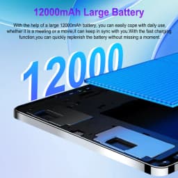 2026 New Android 13 Tablet 12000mAh Large Battery 16GB RAM 1TB ROM 10 Core Processor 5G WiFi Portable 16MP+32MP Camera For Home Entertainment And Casual Reading
