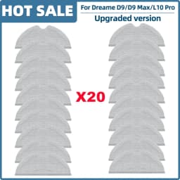 Fit For Dreame D9 / D9 Max / L10 Pro / Trouver LDS Finder RLS3 Parts Roller Side Brush Hepa Filter Mop Cloth Dusbin Water Tank