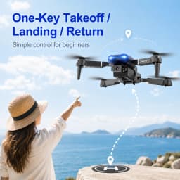 ZNLYRION FPV Drone Dual Camera Optical Flow Hover Foldable RC Quadcopter APP Path Flight Beginner Drone Toy