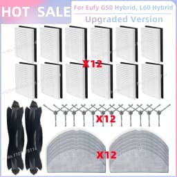 Fit For Eufy G50 Hybrid, L60 Hybrid / L60 Hybrid SES Vacuum Parts Roller Side Brush Hepa Filter Mop Cloth Dust Bag Accessories