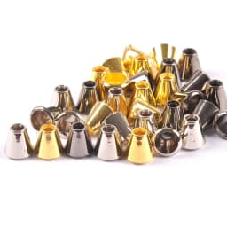 50pcs Silver/Golden Plastic Bell Stopper Without Lid Cord Lock Ends Toggle Clip Rope for Sportswear Backpack Bags DIY Kits