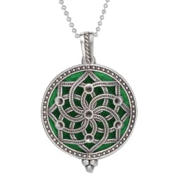 Tree of Life Aroma Diffuser Necklace Perfume Essential Oil Diffuser Aromatherapy Locket Pendant Necklace Fashion Jewelry