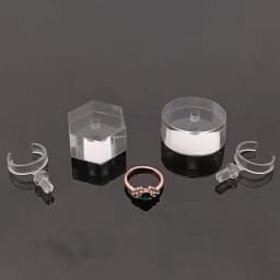 New Creativity Clear Acrylic Ring Display Stand Jewelry Showcase Ring Organizer Holder Jewellery Stands Cases Photography Props