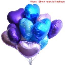 10pcs 18inch Rose Gold Love Heart Shape Foil Balloons Wedding Birthday Party Decorations Aluminum Foil Ballons Air Balls Globos