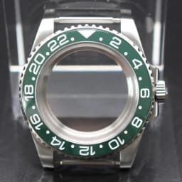 40mm Cases Men's Watch Ceramic Bezel Sapphire Glass Fit NH35 NH36 ETA 2824 Miyota 8215 Movement 28.5mm Dial Submariner Parts