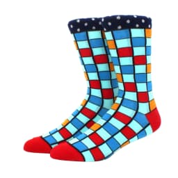 Male Tide Brand men cotton Socks Gradient Color summer Style long wedding sock Men's High Funny Happy Business Socks man sox
