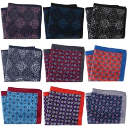 Tailor Smith New Arrival 30x30cm Big Size Handkerchief Men Fashion Chest Towel Paisley Floral Dot Soft Suit Hanky Pocket Squares
