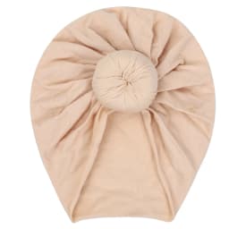 Solid Cotton Donuts Baby Boy Girls Cap Hat 0-4T Sweet Newborn Skullies Beanies Soft Turban India Topknot Headwraps Accessories