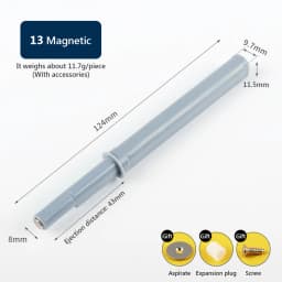 Kitchen Cabinet Catches Door Stop Drawer Damper BuffersSoft Quiet Close with Srews Invisible Handle Home Furniture Hardware