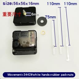 Quartz Clock Movement Kit With Gold Clock Hands Non Ticking Wall Clock Mechanism DIY Clock Making Repair Parts