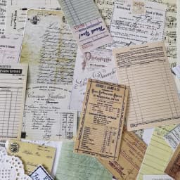 54Pcs/Set Vintage Ticket Label Sticker DIY Craft Scrapbooking Album Junk Journal Happy Planner Decorative Stickers
