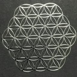 Flower of Life Metal Patch Phone Case Back Sticker Pyramid Model Decoration Sticker