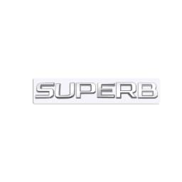 MetaL 3D Badge Logo Car Rear Trunk Body Sticker Letter Emblem For Skoda SUPERB 4X4 Accessories Glossy Black Matte black
